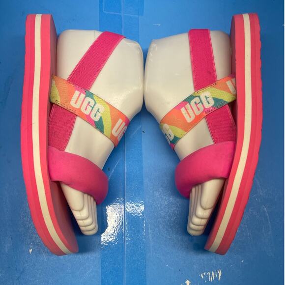 UGG Sandals Zuma Sling Slingback Pink Casual Comfort Open Toe Size 7 - Picture 5 of 10